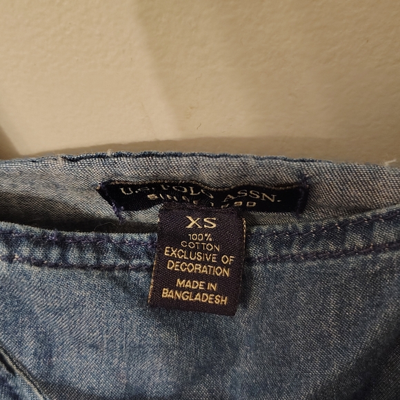 U.S. Polo Assn. Women's Size XS Denim Dress - Picture 4 of 7